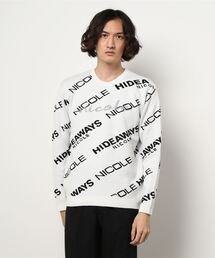 HIDEAWAYS NICOLE | ロゴジャカードニットプルオーバー(ニット/セーター)