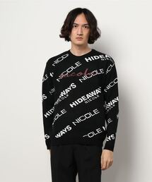 HIDEAWAYS NICOLE | ロゴジャカードニットプルオーバー(ニット/セーター)