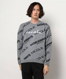 HIDEAWAYS NICOLE | ロゴジャカードニットプルオーバー(ニット/セーター)