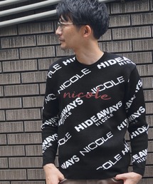 HIDEAWAYS NICOLE（ハイダウェイニコル）の「ロゴジャカードニットプルオーバー（ニット/セーター・メンズ）」