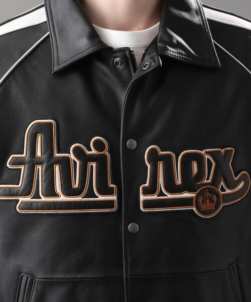 AVIREX（アヴィレックス）の「ヴァーシティ ジャケット ニューヨークシティ/VARSITY JACKET NEWYORK CITY/アヴィレックス/AVIREX（スタジャン・メンズ・ブラック/ネイビー・MEDIUM/LARGE/X-LARGE/XX-LARGE）」の16枚目の写真