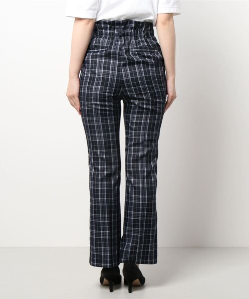 EPIMI E'PIMMY（エピミエピミー）の「《Set up対応》チェックセミフレアスラックスパンツ（スラックス・レディース・グレー/ブラック/ブラウン・MEDIUM）」の9枚目の写真