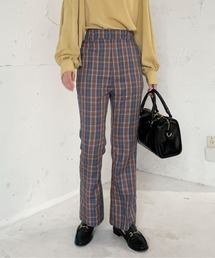 EPIMI E'PIMMY | 《Set up対応》チェックセミフレアスラックスパンツ(スラックス)