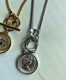 DouDou | スネークチェーンコインリングスライドネックレス(ネックレス)