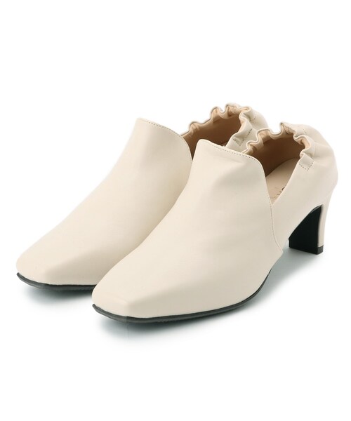 THE SHOP TK （ザ ショップ ティーケー ）の「◆ショートギャザーブーツ（ブーツ・レディース・ブラック/イエロー/アイボリー・35/45/25）」の2枚目の写真