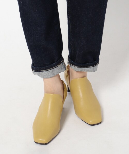 THE SHOP TK （ザ ショップ ティーケー ）の「◆ショートギャザーブーツ（ブーツ・レディース・ブラック/イエロー/アイボリー・35/45/25）」の12枚目の写真
