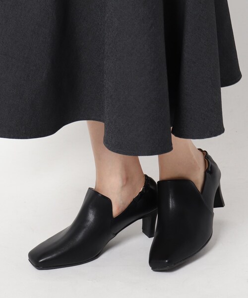 THE SHOP TK （ザ ショップ ティーケー ）の「◆ショートギャザーブーツ（ブーツ・レディース・ブラック/イエロー/アイボリー・35/45/25）」の8枚目の写真