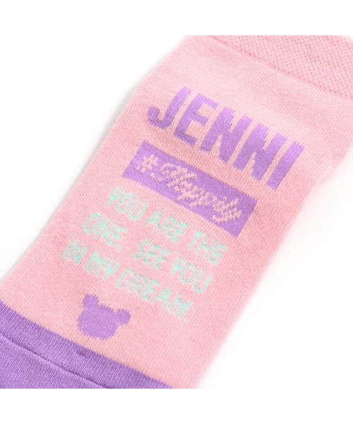 JENNI love(ジェニィラブ)の「バックベアショートソックス(ソックス/靴下・キッズ・イエロー/ブラック/ピンク・19-21cm/22-24cm)」の4枚目の写真