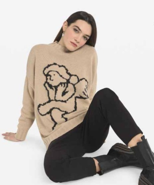 ottod'Ame（オットダム）の「ottod'Ame/オットダム/エンジェルニット（ニット/セーター・レディース・ベージュ・SMALL）」の4枚目の写真