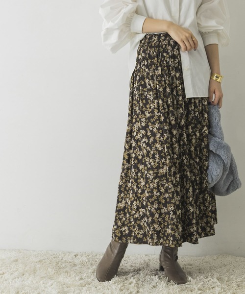 URBAN RESEARCH（アーバンリサーチ）の「フラワープリントリバーシブルスカート（スカート・レディース・ブルー系その他/グリーン系その他・FREE）」の21枚目の写真