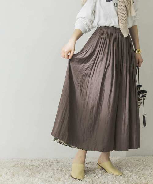 URBAN RESEARCH（アーバンリサーチ）の「フラワープリントリバーシブルスカート（スカート・レディース・ブルー系その他/グリーン系その他・FREE）」の15枚目の写真