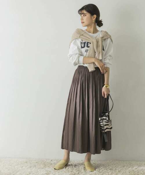 URBAN RESEARCH（アーバンリサーチ）の「フラワープリントリバーシブルスカート（スカート・レディース・ブルー系その他/グリーン系その他・FREE）」の4枚目の写真