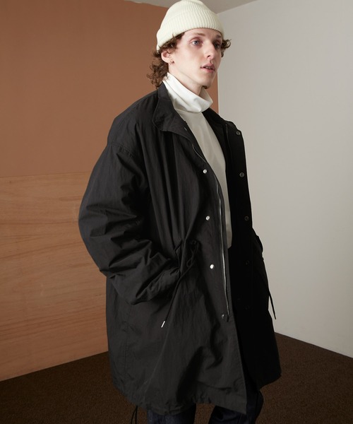 EMMA CLOTHES（エマクローズ）の「ビッグバルーンシルエット M-65 コットンナイロン ライナーセット スタンドカラーモッズコート/コート＆ライナー2点セット EMMA CLOTHES（モッズコート・メンズ・ブラック/オリーブ/ダークネイビー・M/L）」の13枚目の写真