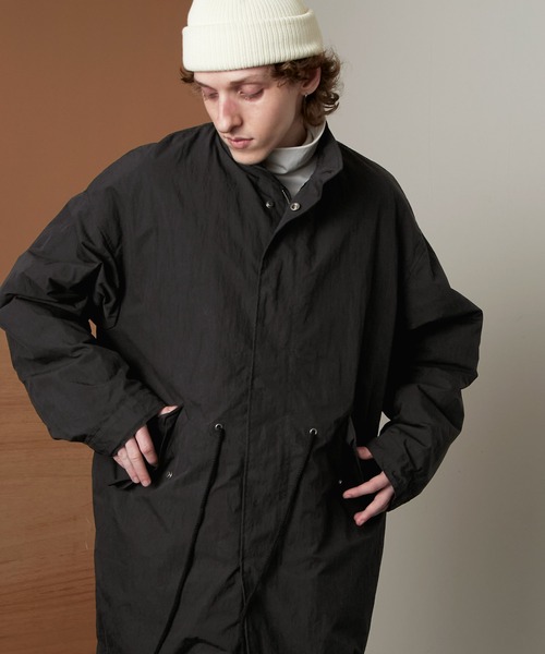 EMMA CLOTHES（エマクローズ）の「ビッグバルーンシルエット M-65 コットンナイロン ライナーセット スタンドカラーモッズコート/コート＆ライナー2点セット EMMA CLOTHES（モッズコート・メンズ・ブラック/オリーブ/ダークネイビー・M/L）」の17枚目の写真