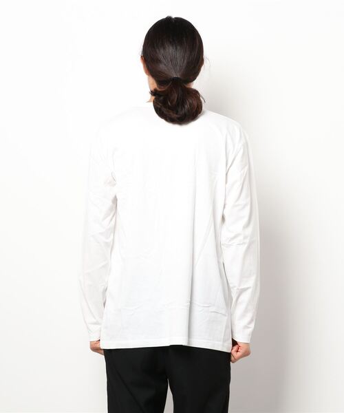 CAMP7（キャンプセブン）の「【CAMP7】ロングスリーブクルーネックTシャツ(パックTシャツ)（Tシャツ/カットソー・メンズ・ブラック/ホワイト・L/XL/S/M）」の3枚目の写真