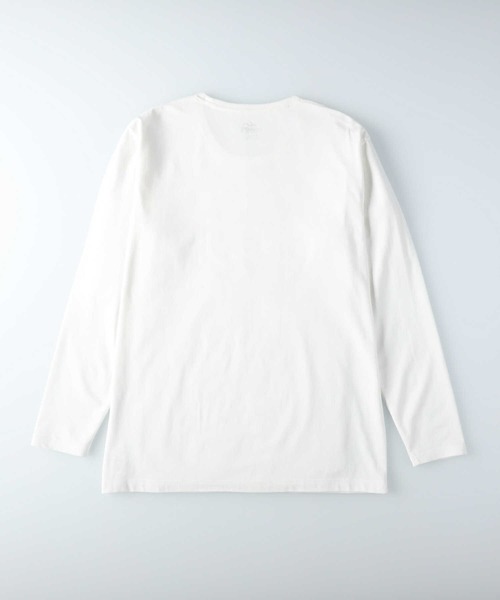 CAMP7（キャンプセブン）の「【CAMP7】ロングスリーブクルーネックTシャツ(パックTシャツ)（Tシャツ/カットソー・メンズ・ブラック/ホワイト・L/XL/S/M）」の9枚目の写真