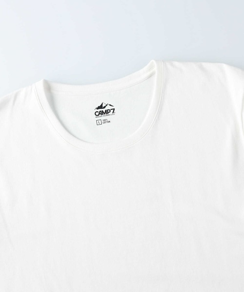 CAMP7（キャンプセブン）の「【CAMP7】ロングスリーブクルーネックTシャツ(パックTシャツ)（Tシャツ/カットソー・メンズ・ブラック/ホワイト・L/XL/S/M）」の10枚目の写真