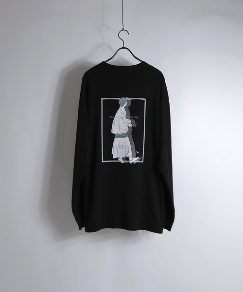 Confirm(コンファーム)の「Confirm / コンファーム ヘッドホン / フラワーガール ビッグプリントロンT(Tシャツ/カットソー・メンズ・ホワイト/ホワイト系その他/ブルー/ブラック系その他/チャコールグレー/ブラック・M/L)」の12枚目の写真