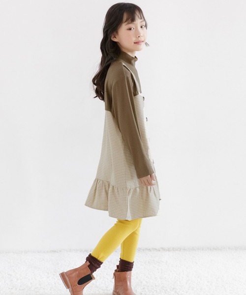 Bee des Bee（ビーデスビー）の「ドッキングワンピース（ワンピース・キッズ・ブラック/チャコール/ブラウン/ベージュ・130cm/100cm/150cm/140cm/110cm/120cm）」の8枚目の写真