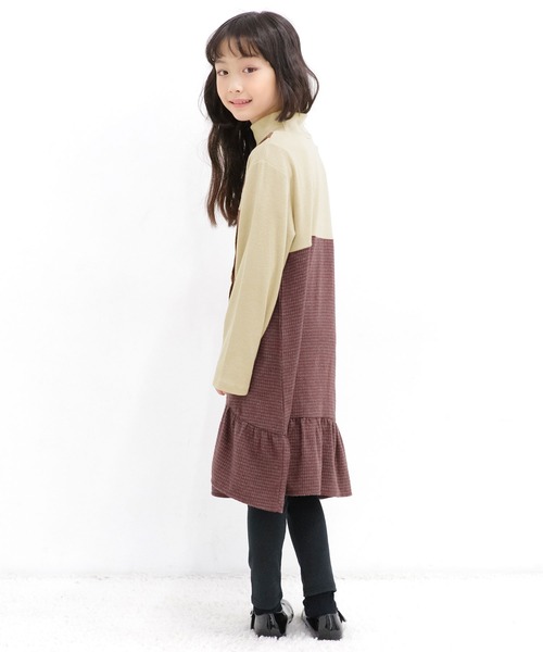 Bee des Bee（ビーデスビー）の「ドッキングワンピース（ワンピース・キッズ・ブラック/チャコール/ブラウン/ベージュ・130cm/100cm/150cm/140cm/110cm/120cm）」の11枚目の写真