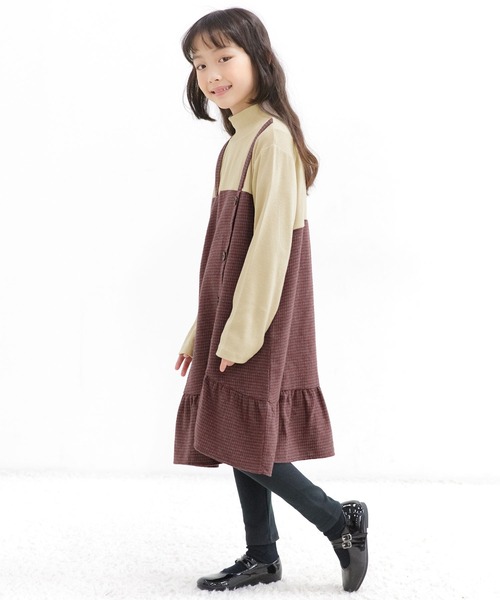Bee des Bee（ビーデスビー）の「ドッキングワンピース（ワンピース・キッズ・ブラック/チャコール/ブラウン/ベージュ・130cm/100cm/150cm/140cm/110cm/120cm）」の12枚目の写真