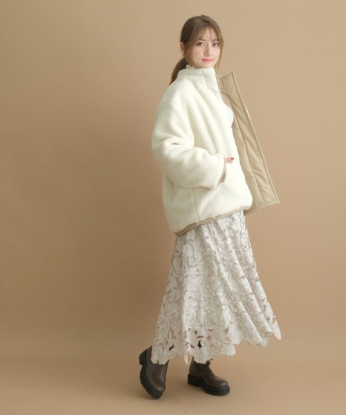 Apuweiser-richeリバーシブルボアキルトコート Apuweiser-riche（アプワイザーリッシェ）の「リバーシブルボアキルト