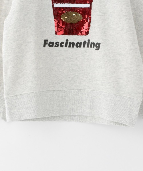 GLOBAL WORK（グローバルワーク）の「キッズ/スパンコールクルースウェット/216102（Tシャツ/カットソー・キッズ・ホワイト系その他2/サックスブルー/ブラック/カーキ/チャコールグレー/その他/グレー系その他・120cm/130cm/140cm/150cm/160cm/100cm/110cm）」の14枚目の写真
