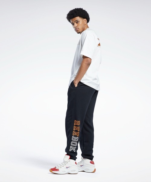 Reebok（リーボック）の「クラシックス バスケットボール スウェット パンツ / Classics Basketball Sweat Pants（スウェットパンツ・メンズ・ヘザーグレー/ブラック・SMALL/MEDIUM/LARGE/XXX-LARGE/XX-LARGE/X-LARGE）」の6枚目の写真