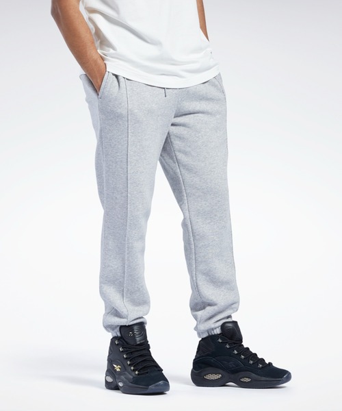 Reebok（リーボック）の「クラシックス バスケットボール スウェット パンツ / Classics Basketball Sweat Pants（スウェットパンツ・メンズ・ヘザーグレー/ブラック・SMALL/MEDIUM/LARGE/XXX-LARGE/XX-LARGE/X-LARGE）」の7枚目の写真