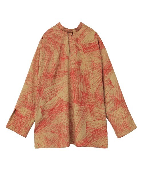 CLANE(クラネ)の「RADIAL LINE DOUBLE FACE BLOUSE(シャツ/ブラウス・レディース・レッド/アイボリー・2/1)」の19枚目の写真