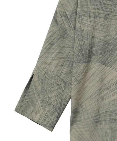シャツ+ブラウス(長袖+七分) CLANE - clane RADIAL LINE DOUBLE FACE BLOUSE CLANE - ダブルフェイスブラウス - RADIAL LINE DOUBLE FACE