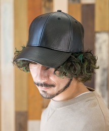 PU LOW CAP【フェイクレザーキャップ】