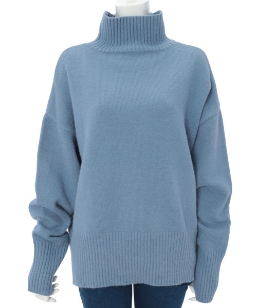 fifth（フィフス）の「［ウォッシャブル対応］センターラインハイネックニット（ニット/セーター・レディース・ホワイト/ブラウン/ブルー・MEDIUM）」の10枚目の写真