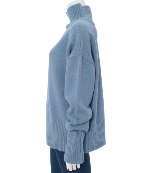 fifth（フィフス）の「［ウォッシャブル対応］センターラインハイネックニット（ニット/セーター・レディース・ホワイト/ブラウン/ブルー・MEDIUM）」の7枚目の写真