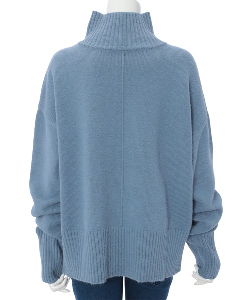 fifth（フィフス）の「［ウォッシャブル対応］センターラインハイネックニット（ニット/セーター・レディース・ホワイト/ブラウン/ブルー・MEDIUM）」の5枚目の写真