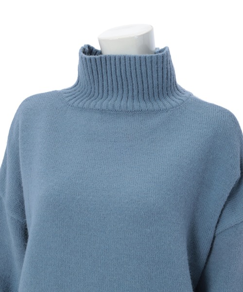 fifth（フィフス）の「［ウォッシャブル対応］センターラインハイネックニット（ニット/セーター・レディース・ホワイト/ブラウン/ブルー・MEDIUM）」の12枚目の写真