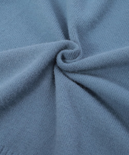 fifth（フィフス）の「［ウォッシャブル対応］センターラインハイネックニット（ニット/セーター・レディース・ホワイト/ブラウン/ブルー・MEDIUM）」の6枚目の写真