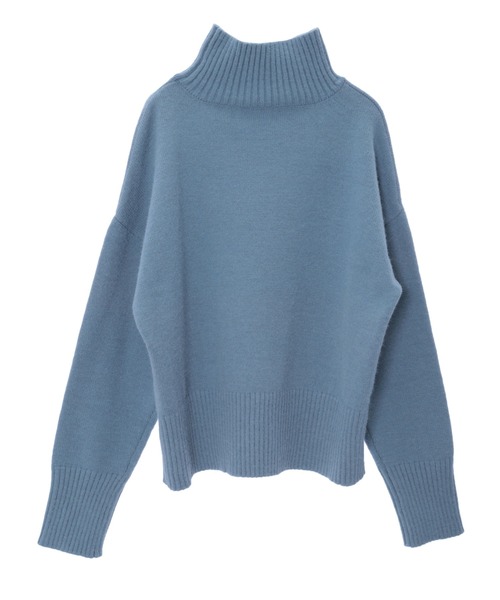 fifth（フィフス）の「［ウォッシャブル対応］センターラインハイネックニット（ニット/セーター・レディース・ホワイト/ブラウン/ブルー・MEDIUM）」の9枚目の写真