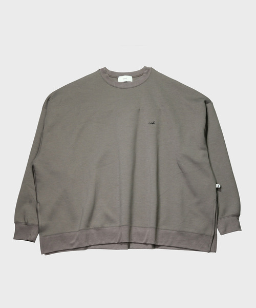 NIDO（ニド）の「ダンボールクルートレーナー（スウェット・メンズ・チャコールグレー/グレイッシュベージュ・M/L）」の5枚目の写真