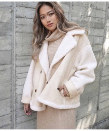 ANAP | フェイクムートン袖ボアジャケット(その他アウター)