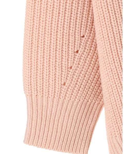 Green Parks(グリーンパークス)の「厚み畦ニットチュニック*(ニット/セーター・レディース・ブルー/アイボリー/ダークネイビー/キャメル/ピンク・FREE)」の11枚目の写真