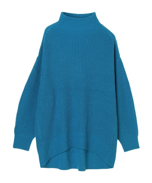 Green Parks(グリーンパークス)の「厚み畦ニットチュニック*(ニット/セーター・レディース・ブルー/アイボリー/ダークネイビー/キャメル/ピンク・FREE)」の12枚目の写真