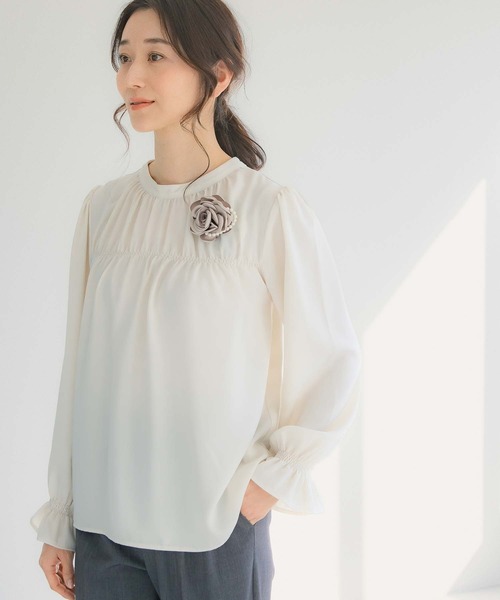 LEPSIM（レプシィム）の「アソートコサージュ　257948（ブローチ/コサージュ・レディース・グレー系その他/ベージュ系その他/ベージュ系その他2/ネイビー系・ONE SIZE）」の4枚目の写真