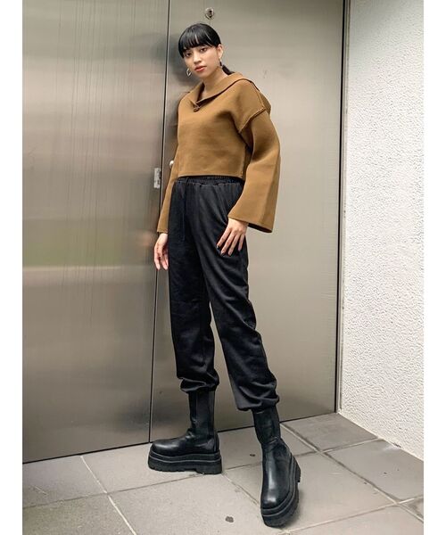 EMODA（エモダ）の「サイドゴアブーツ（ブーツ・レディース・アイボリー/ブラック・SMALL/MEDIUM/LARGE）」の10枚目の写真