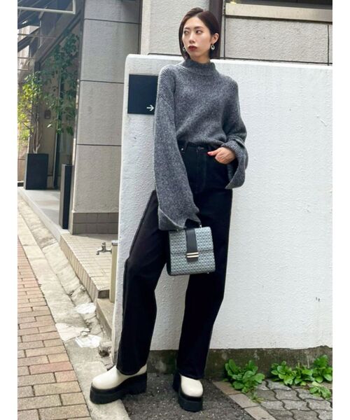 EMODA（エモダ）の「サイドゴアブーツ（ブーツ・レディース・アイボリー/ブラック・SMALL/MEDIUM/LARGE）」の12枚目の写真