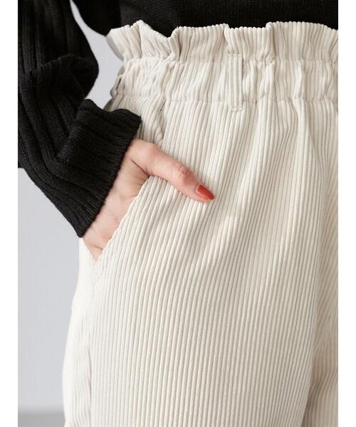 ELENCARE DUE（エレンカーレデュエ）の「・ELENCARE DUE コールハイウエストパンツ＊（その他パンツ・レディース・ブラウン/ブルー/アイボリー/グレイッシュベージュ・FREE）」の11枚目の写真