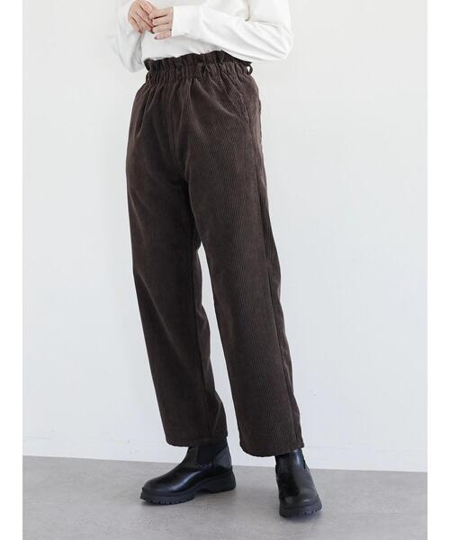 ELENCARE DUE（エレンカーレデュエ）の「・ELENCARE DUE コールハイウエストパンツ＊（その他パンツ・レディース・ブラウン/ブルー/アイボリー/グレイッシュベージュ・FREE）」の13枚目の写真