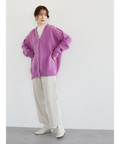 ELENCARE DUE（エレンカーレデュエ）の「・ELENCARE DUE コールハイウエストパンツ＊（その他パンツ・レディース・ブラウン/ブルー/アイボリー/グレイッシュベージュ・FREE）」の16枚目の写真