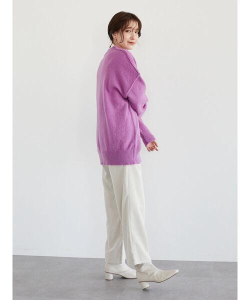 ELENCARE DUE（エレンカーレデュエ）の「・ELENCARE DUE コールハイウエストパンツ＊（その他パンツ・レディース・ブラウン/ブルー/アイボリー/グレイッシュベージュ・FREE）」の17枚目の写真