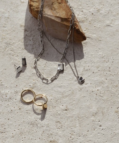 GOLDY（ゴールディ）の「ヴァリアス  スクエア セット リング（リング・レディース・シルバー/ゴールド・FREE）」の8枚目の写真